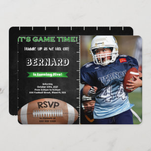 Football Photo Invitation