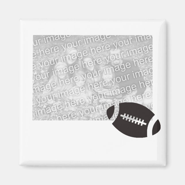 Football Photo Magnet Keepsake (Front)