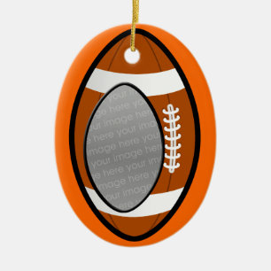 football photo ornament