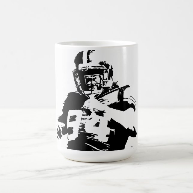 Football Player 15oz Coffee Mug (Center)
