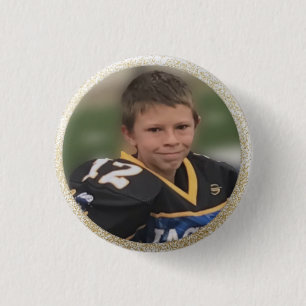 Football Player Add Own Photo 3 Cm Round Badge