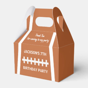 Football Player Ball Custom Sports Birthday Party Favour Box