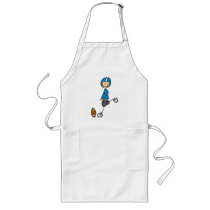 Football Player Blue T-shirts and Gifts Long Apron