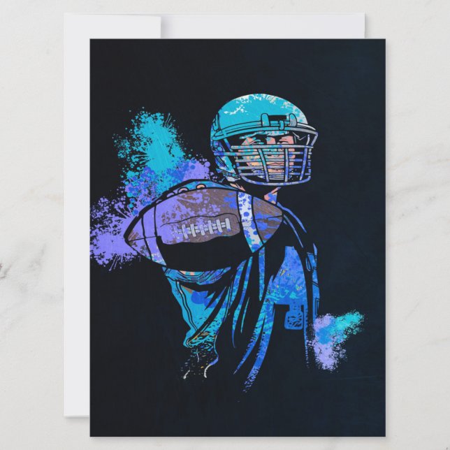Football Player Canvas Print  (Front)