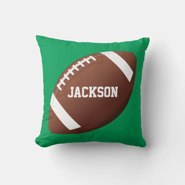 Football Player Custom Player/Team Name or Text Cushion (Front)