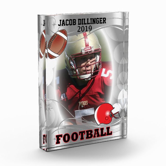 Football Player Design - DIY Photo Template (Left)
