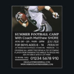 Football Player, Football Camp Advertising Flyer<br><div class="desc">Football Player,  Football Camp Advertising Flyers By The Business Card Store.</div>