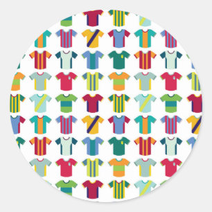 Football Player Football Is An Art Classic Round Sticker