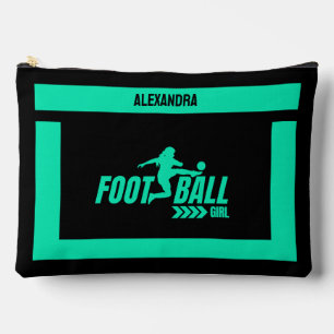 Football Player Girl, Birthday Gift, Football Team Accessory Pouch