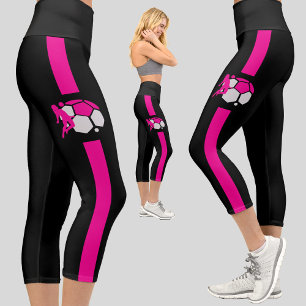Football Player Girl Birthday Gift Football Team Capri Leggings