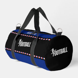 Football Player Girl, Birthday Gift, French Flag  Duffle Bag