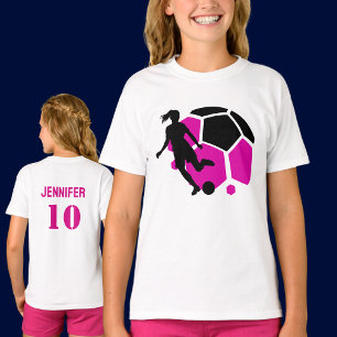 Football Player Girl, Birthday Gift, Team T-Shirt