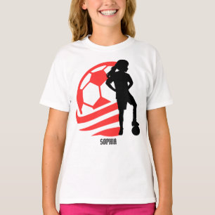 Football Player Girl, Football Girl Team Favor Box T-Shirt