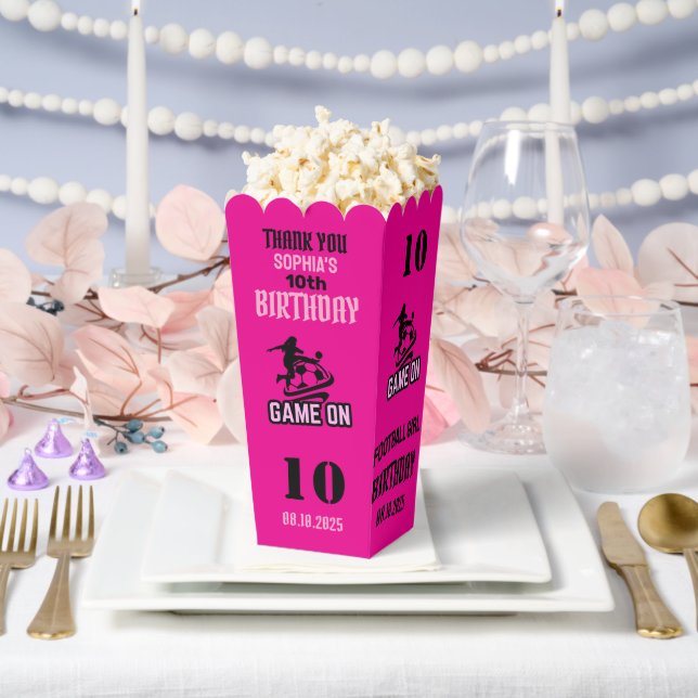 Football Player Girl, Football Girl Team Favour Bo Favour Box (Wedding)