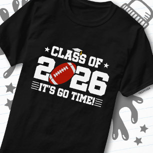 Football Player Graduation Class of 2026 Senior T-Shirt