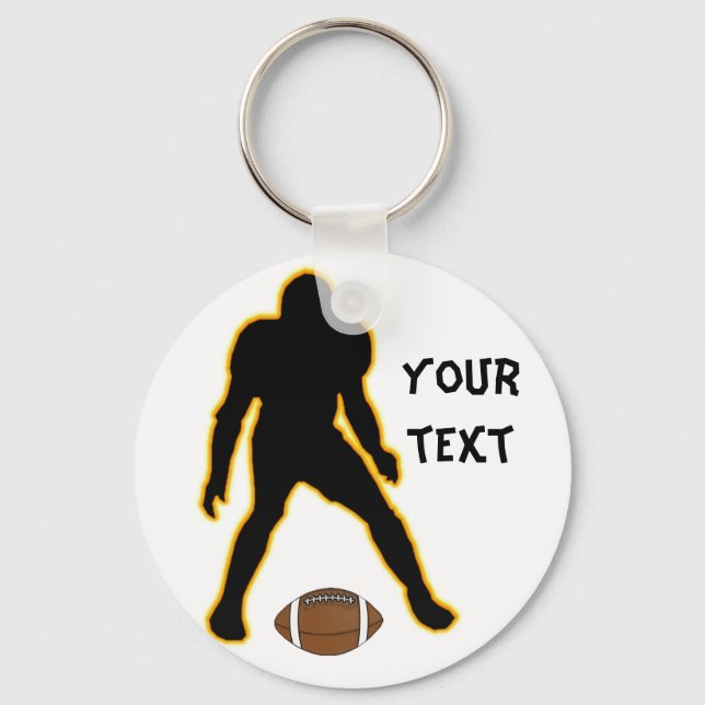 football player key ring (Front)