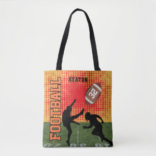 Football Player Kickball  Tote Bag