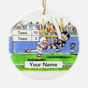 Football Player - Male Ceramic Ornament