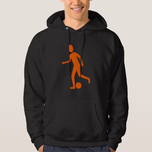 Football Player - Orange Hoodie (Front)