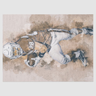 Football Player Painting Tissue Paper