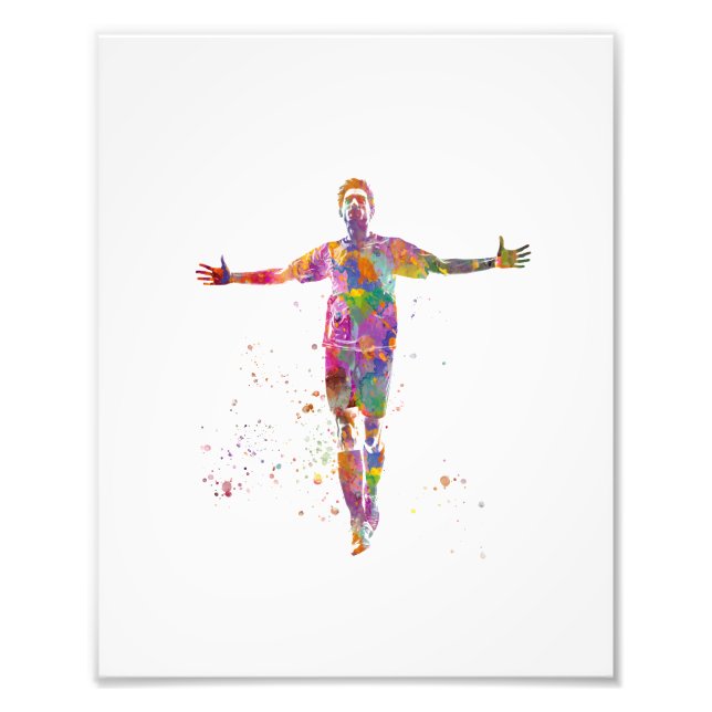 Football player photo print (Front)