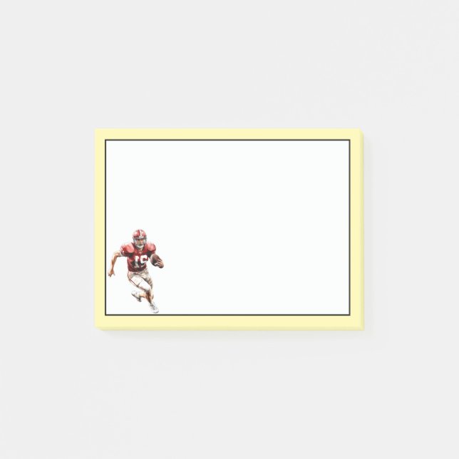 Football Player Post-it Notes (Front)