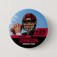 Football Player Senior Night Custom Photo Sports