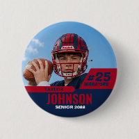 Football Player Senior Night Custom Photo Sports