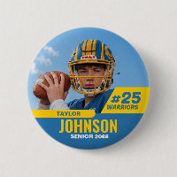 Football Player Senior Night Custom Photo Sports