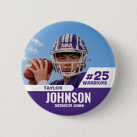 Football Player Senior Night Custom Photo Sports