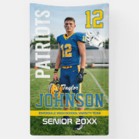 Football Player Senior Night Custom Photo Sports