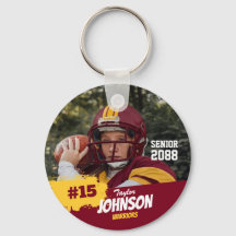 Football Player Senior Night Custom Photo Sports