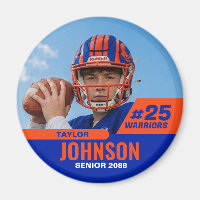 Football Player Senior Night Custom Photo Sports