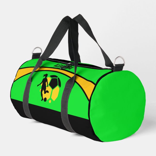 Football Player, Team, Birthday Gift    Duffle Bag (Left Corner)