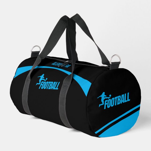 Football Player, Team, Birthday Gift    Duffle Bag (Left Corner)