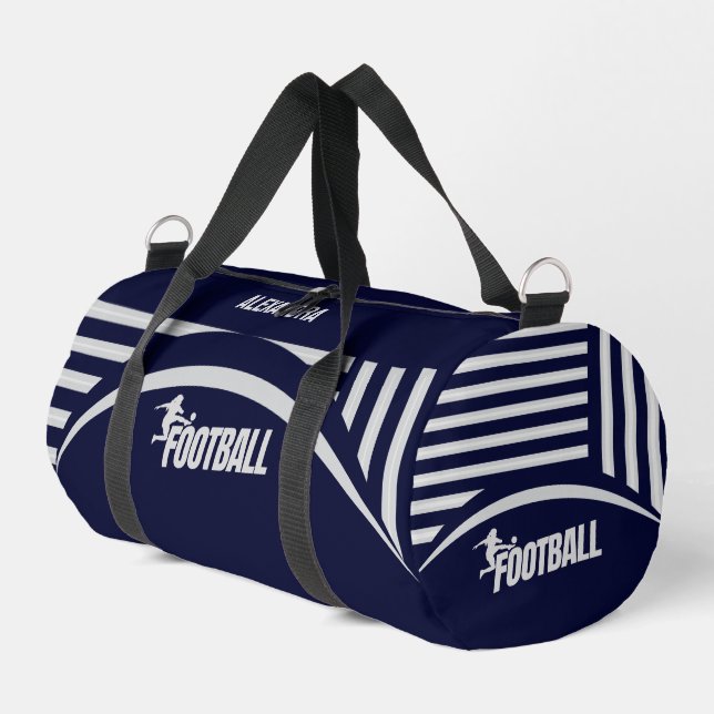 Football Player, Team, Birthday Gift    Duffle Bag (Left Corner)