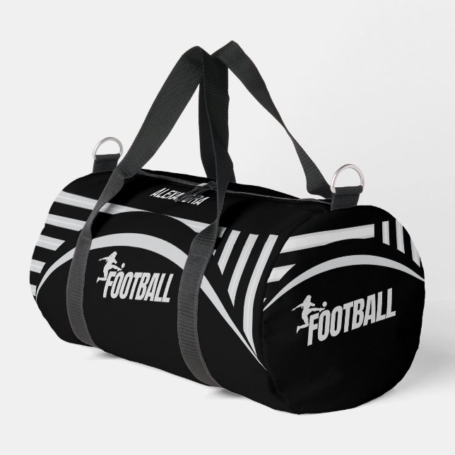 Football Player, Team, Birthday Gift    Duffle Bag (Left Corner)
