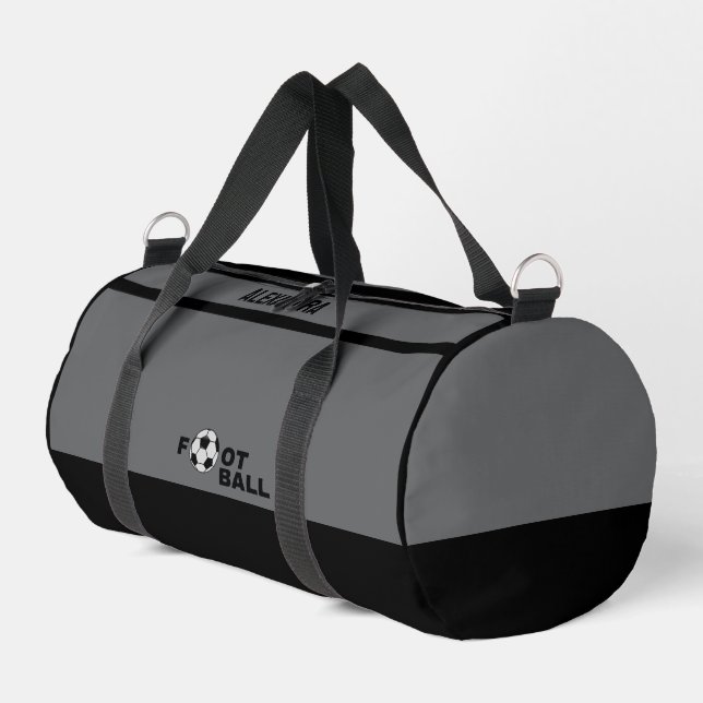 Football Player, Team, Birthday Gift    Duffle Bag (Left Corner)