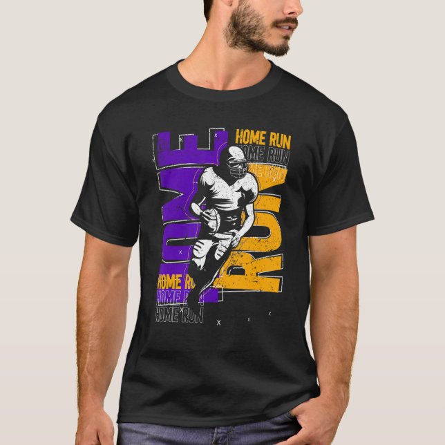 Football Player Touchdown American Football Homeru T-Shirt (Front)