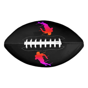 Football Player Touchdown Black and Fluorescent 