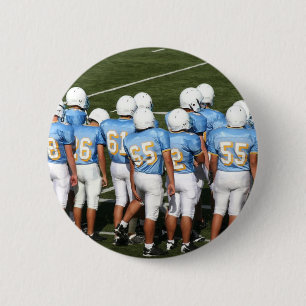 Football players 6 cm round badge