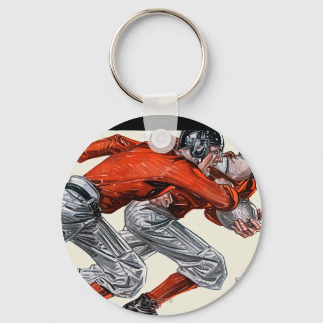 Football Players Key Ring (Front)