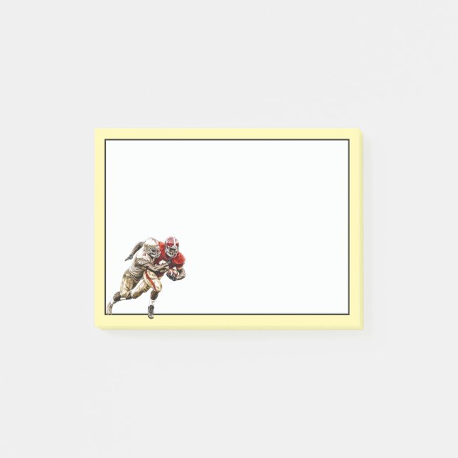 Football Players Post-it Notes (Front)