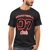 Football Players Tshirt with jersey number 07