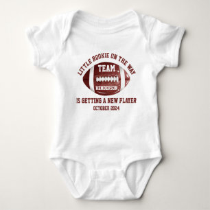 Football Pregnancy Announcement Baby Bodysuit