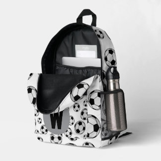football printed backpack