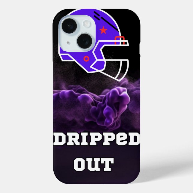 Football purple smoke Case-Mate iPhone case (Back)