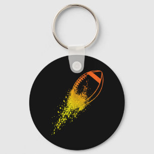 Football Quarterback Lineman Vintage Football Play Key Ring