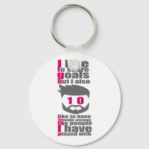Football quote succes life key ring