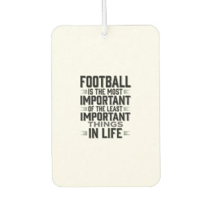 Football Quote Vintage Typography Shirt Design_1 Car Air Freshener